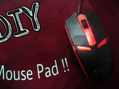 DIY, how to make mouse pad.