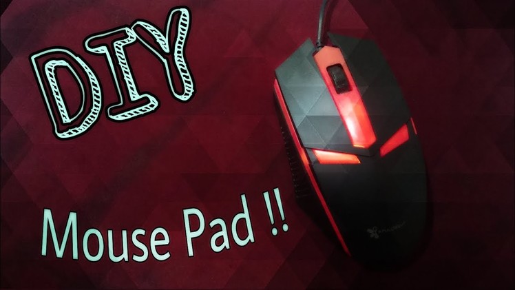 DIY, how to make mouse pad.