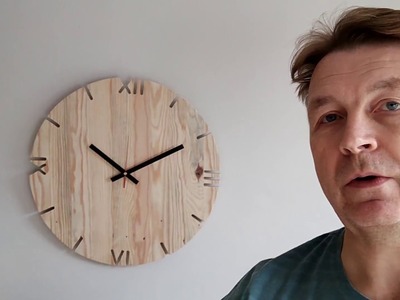 DIY: large Pallet wood wall Clock