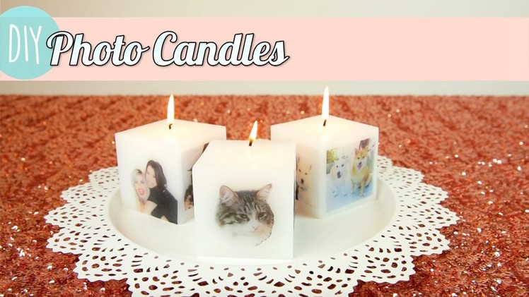 DIY Photo Candles