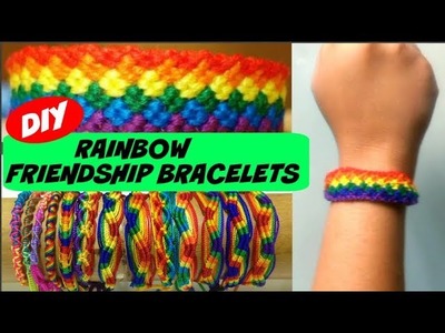 DIY Rainbow Friendship Bracelets | MashDIYzone