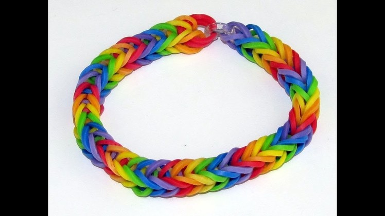 DIY Rainbow Loom Fishtail Bracelet (Only using your Fingers)