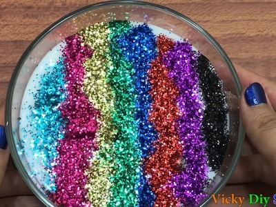 DIY Rainbow slime, Satisfying Slime ASMR Videos #2 | Making Rainbow Slime