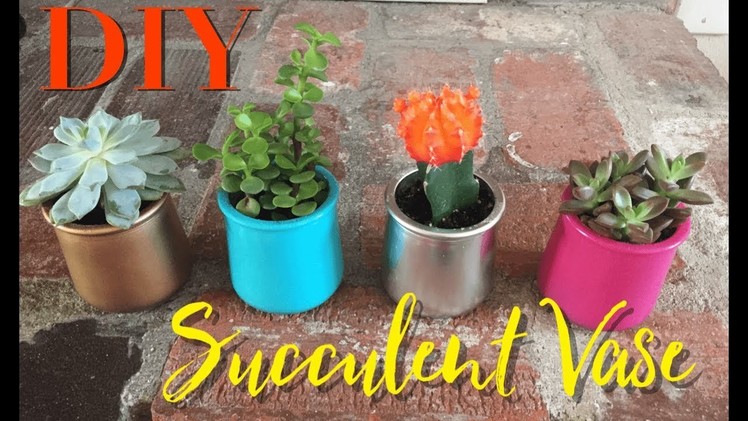 DIY Succulent Vase with Oui Jars
