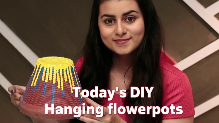 DIY with Sabrina: Hanging Flowerpots