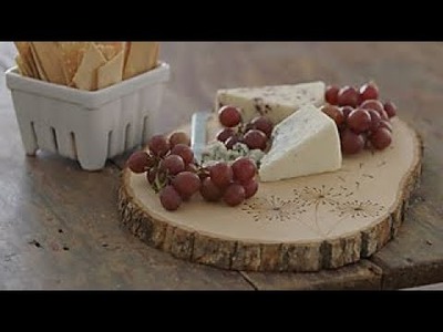 DIY Wood Burned Cheese Board - HGTV Happy