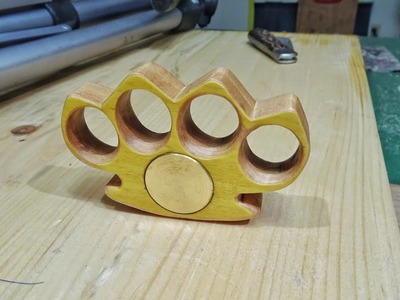 DIY Wooden Brass Knuckles (Weighted Wooden Knuckle Dusters)