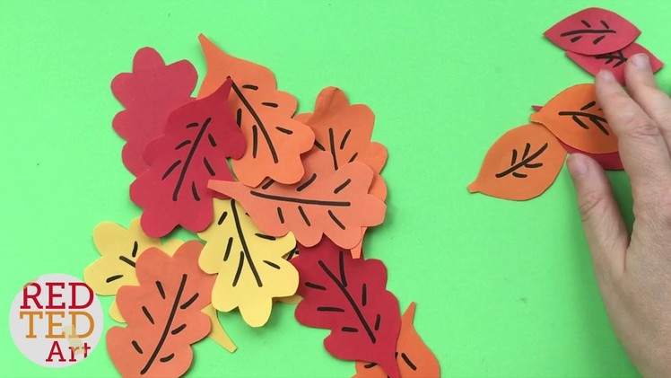 Easy Autumn Paper Plate Trees - Guest video by RED TED ART