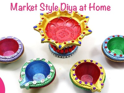 Easy DIY Tricks of Diwali Diya Painting & Decorating ideas | Market style Diya | Sonali's Creations