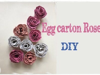 Egg carton roses : DIY rose