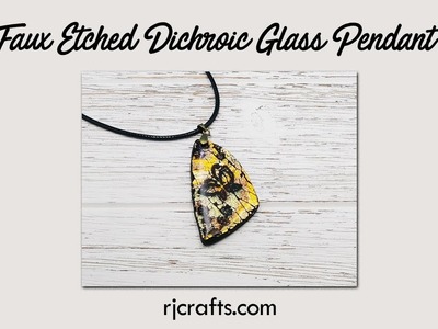 Faux Etched Dichroic Glass - Polymer Clay Tutorial