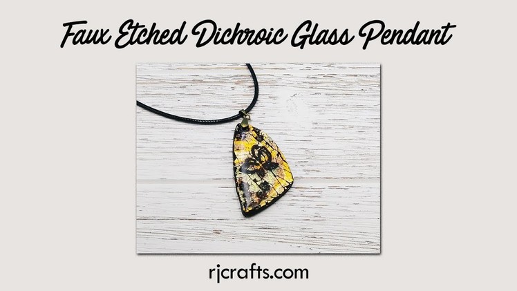Faux Etched Dichroic Glass - Polymer Clay Tutorial