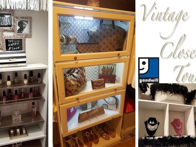 GOODWILL VINTAGE CLOSET TOUR! | MUST SEE GOODWILL AND DIY CLOSET