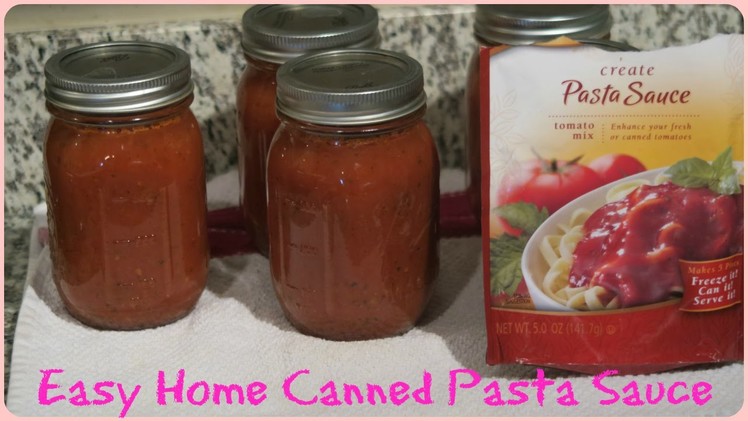 HOME CANNED PASTA SAUCE