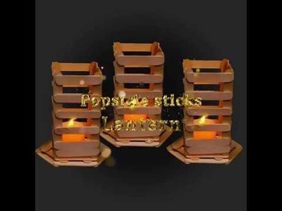 Homebliss: DIY Popsicle Sticks Lantern