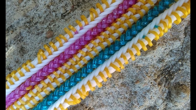 Hook only Messengers bracelet (rainbow loom)