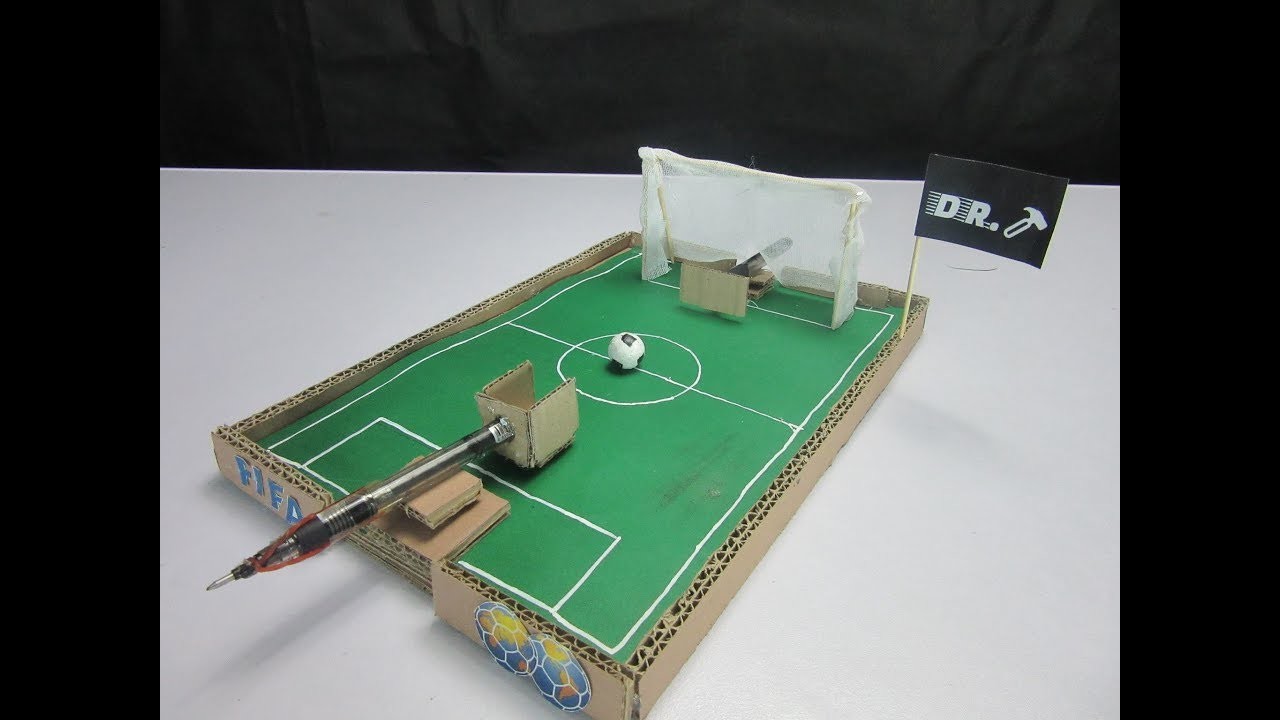 how-to-make-a-football-game-with-cardboard-l-diy-project