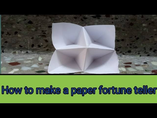 How to make a paper origami Fortune Teller (Four Cups) Easy!!