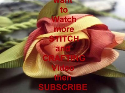 How to Make a Ribbon Flower Step by Step-DIY Kanzashi Flower Making -A Super Easy Ribbon Roses
