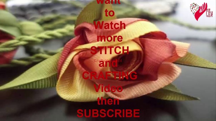 How to Make a Ribbon Flower Step by Step-DIY Kanzashi Flower Making -A Super Easy Ribbon Roses