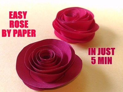 How To Make Easy PaperCraft Swirl Rose (Quilling Rose)| For Valentine | DIY | InnoVatioNizer