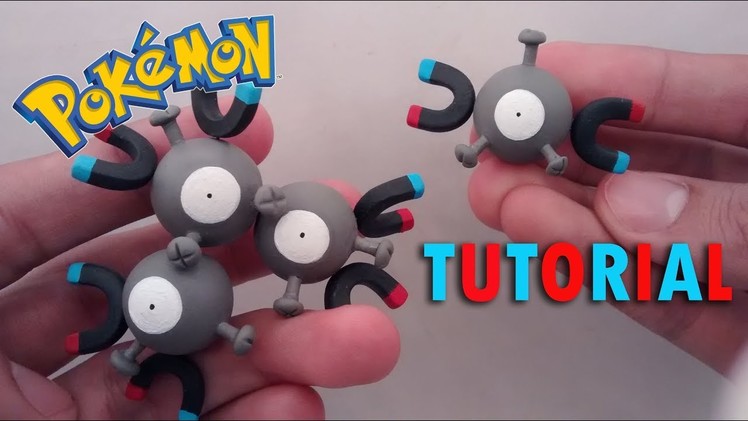 How to make Pokemon Magneton and Magnemite Polymer Clay Tutorial. Pokemon en Porcelana Fría
