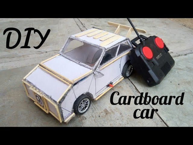 How to make rc car using cardboard .very simple and  awsome diy toy.