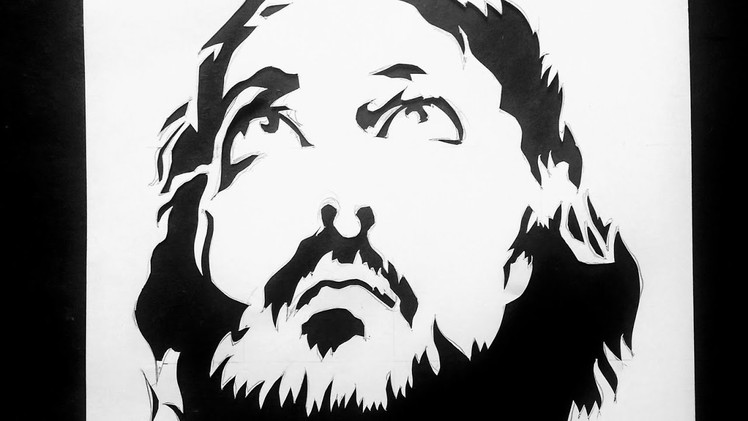 Jesus Christ | Merry Christmas | Paper cutting art by Radhapada | Rainbow Art