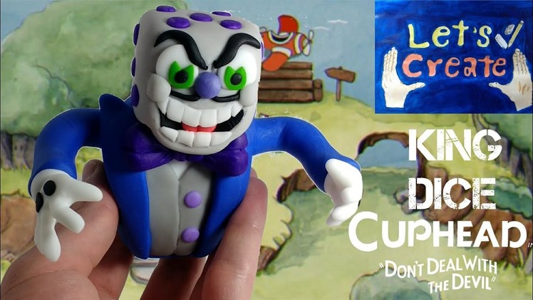 King Dice (Cuphead) -Polymer Clay. Cold Porcelain