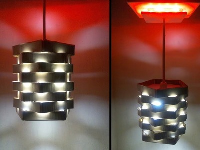 Make a DIY Cardboard Pendant Light | DIY ROOM DECOR | Home Made Lamp Shade | DIY Lamp