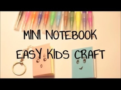 MINI NOTEBOOKS EASY KIDS CRAFT |IDEAS FOR KIDS| RECYCLED ARTS and CRAFTS