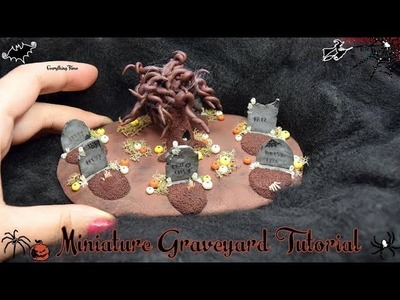 Miniature Graveyard Tutorial-Polymer Clay Halloween Collaboration Video