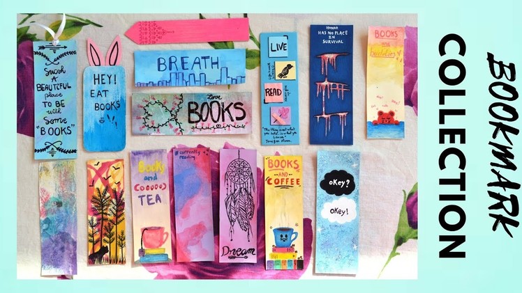 MY DIY BOOKMARK COLLECTION !!