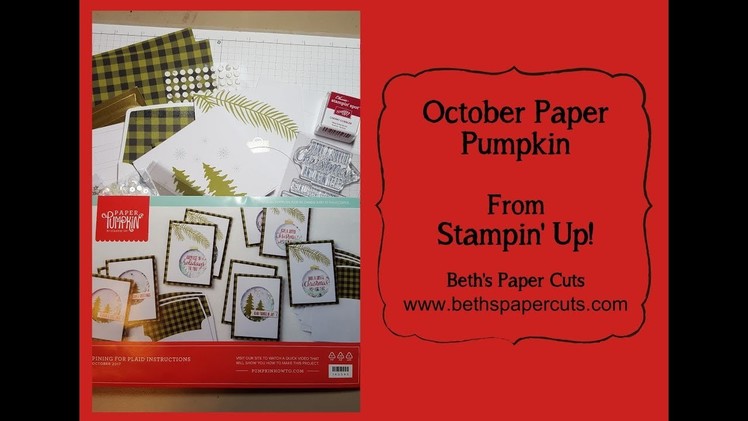 October Paper Pumpkin Preview ~ Beth's Paper Cuts