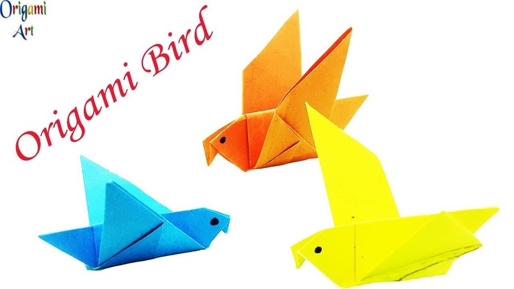Origami Bird | How To Make A Paper Bird That Can Fly - Easy Instruction For Beginner