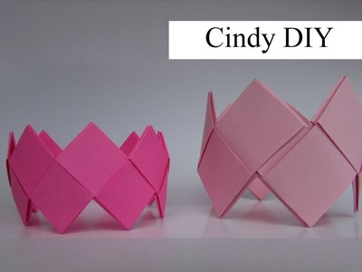 Origami Bracelet easy for boys & girls  instruction: DIY & How to | Cindy dIY 2017