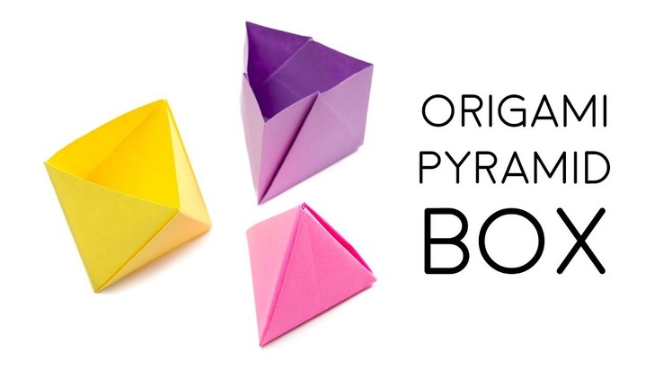 Origami Pyramid Box Tutorial ▲ DIY ▲ Paper Kawaii (Oozeq)