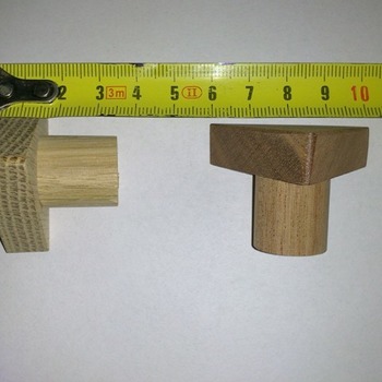 original triangle solid wood knob,oak,sapele,walnut wooden handle