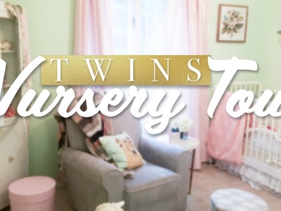 OUR NURSERY TOUR! | Twin Newborn Girls, Baby Clothes Storage, DIY Etsy hacks and More!