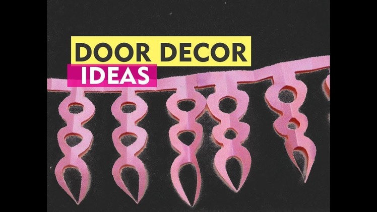 Paper cutting design for door decoration on diwali