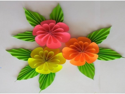 Paper flower |How to make paper flower| Home made Paper Art by RN Crafting