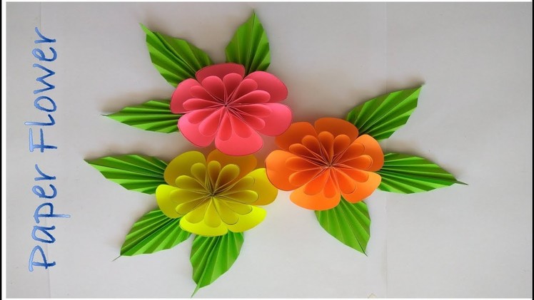 Paper flower |How to make paper flower| Home made Paper Art by RN Crafting