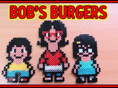 Perler Beads Tutorial Bob's Burgers Tina, Gene & Linda Belcher