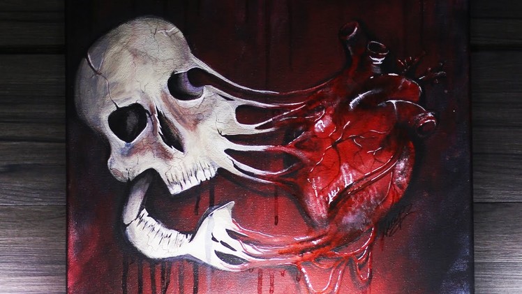 Speed Paint: Melted Skull (Limited Edition Prints!)