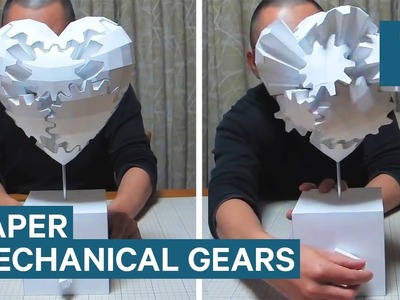 This Japanese designer creates incredible paper gear art