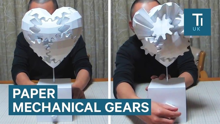 This Japanese designer creates incredible paper gear art