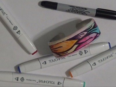 Transfer Your Own Drawing onto a Polymer Clay Bracelet