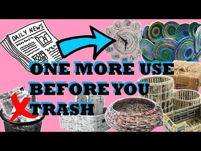TRICK THE TRASH - Unbelievable things from the waste material and News Paper. Check it out.