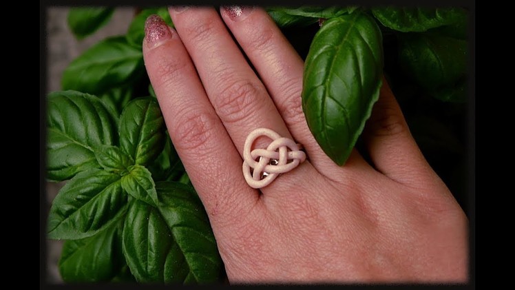 Tutorial: Celtic Knot Ring (Polymer Clay Ring)
