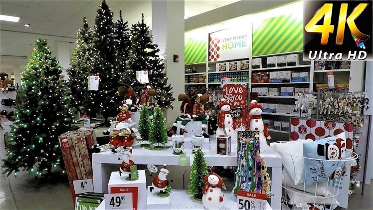4K CHRISTMAS SECTION AT JC PENNEY - Christmas Shopping Christmas Trees Decorations J.C. Penney